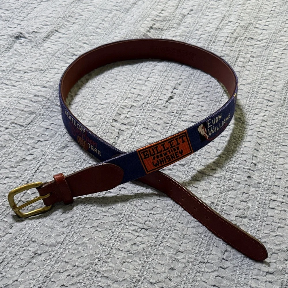 Evan Williams Brown and Blue Men's Belt - Picture 1 of 6